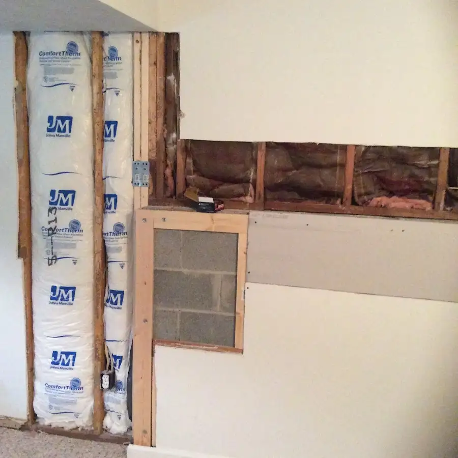 Wall insulation replacement during Contents Cleaning & Restoration in Sinton